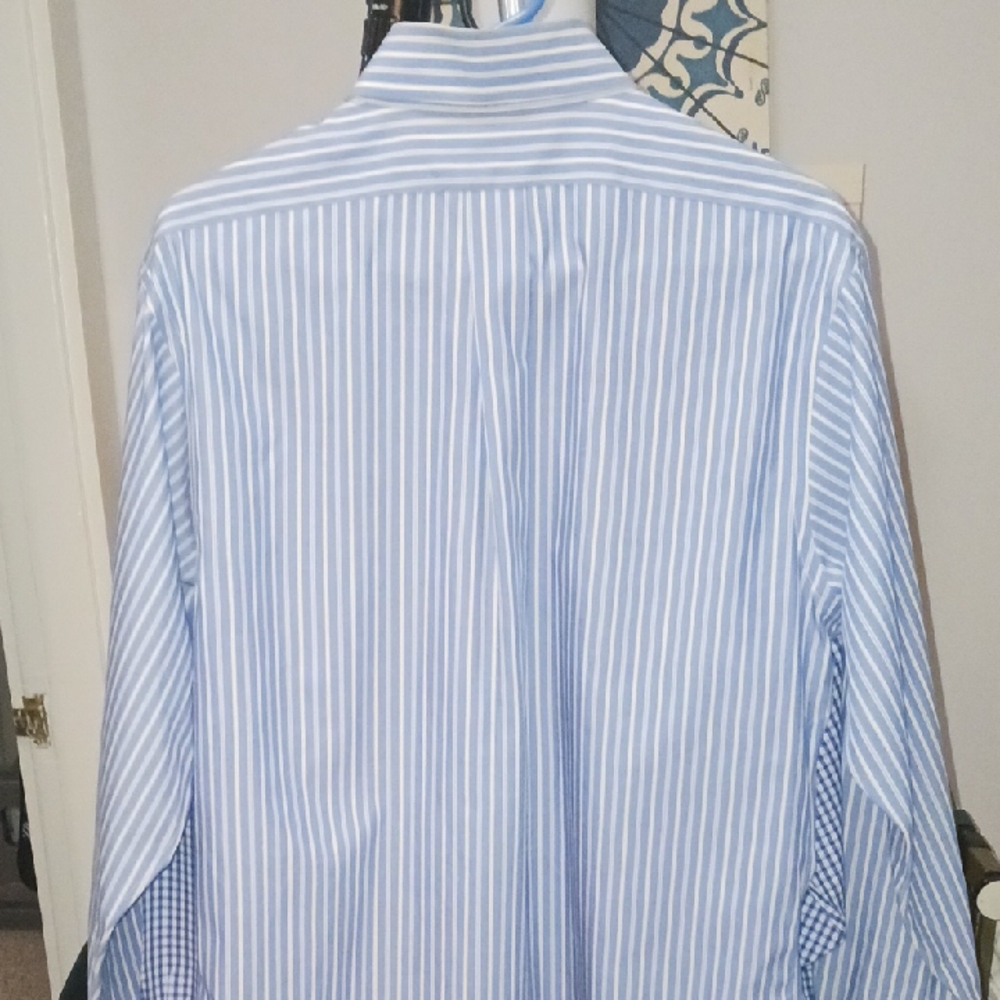 Brooks Brothers Blue Striped Men's Shirt - Picture 4 of 4